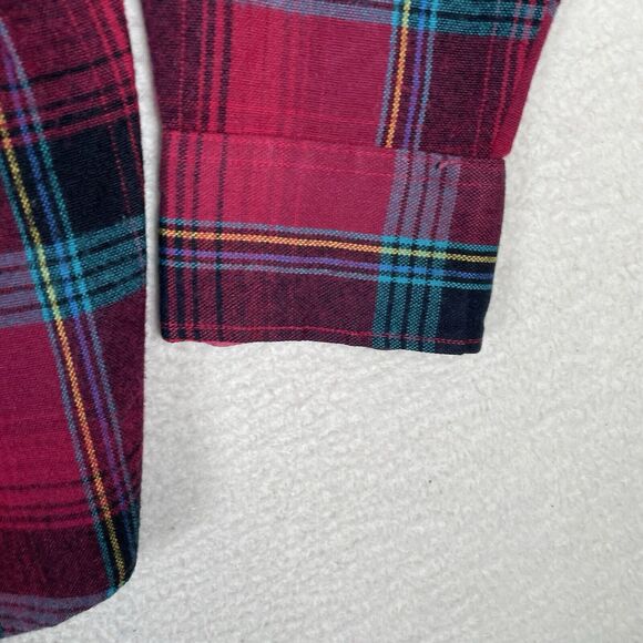 VTG Northwest Territory Shirt Mens Medium Red Plaid Acrylic Flannel Lumberjack - Picture 14 of 14